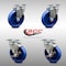 Service Caster 5 Inch SS Solid Polyurethane Swivel Top Plate Caster Set with 2 Brakes SCC SCC-SS20S514-SPUS-2-TLB-2 - alternate 3